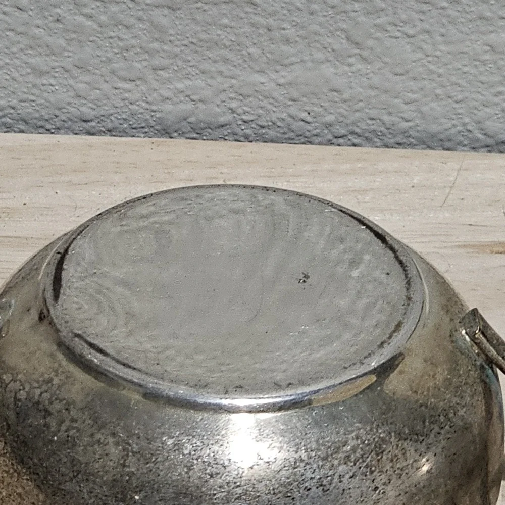 Antique Silver Tone Sugar And Creamer Set